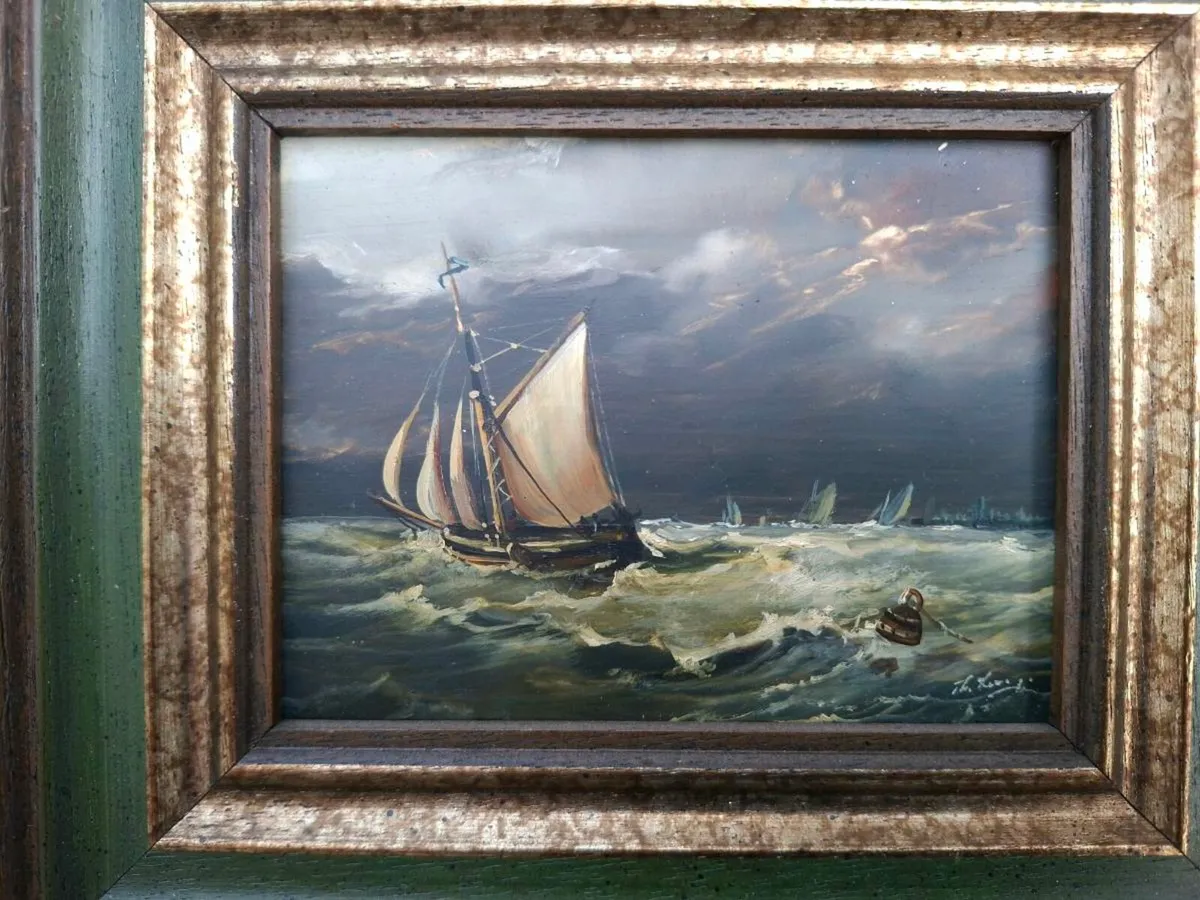 Lovely Vintage Original signed Oil Painting - Image 2