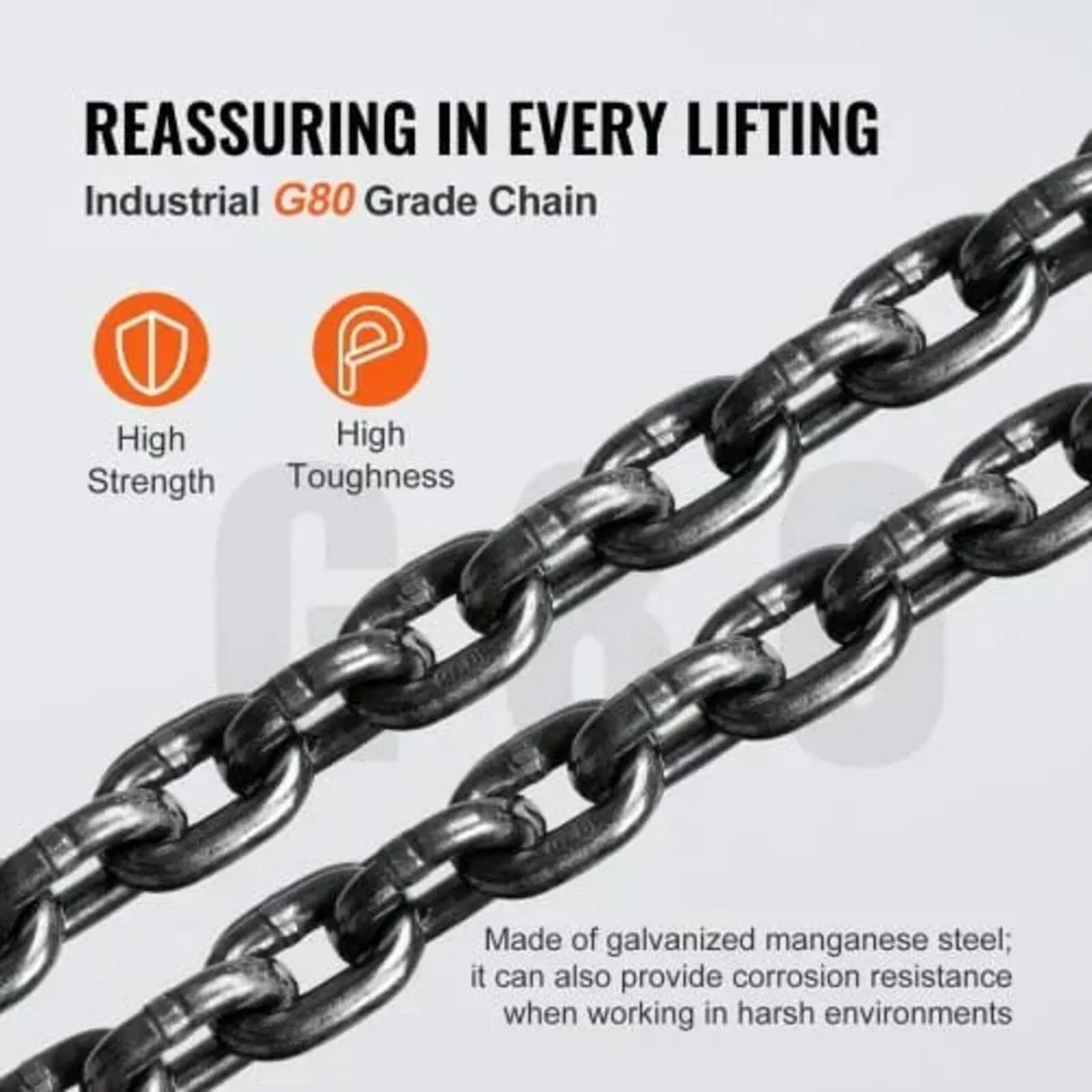 Manual Chain Hoist, 1 Ton 998 kg Capacity 305 cm C - Image 4