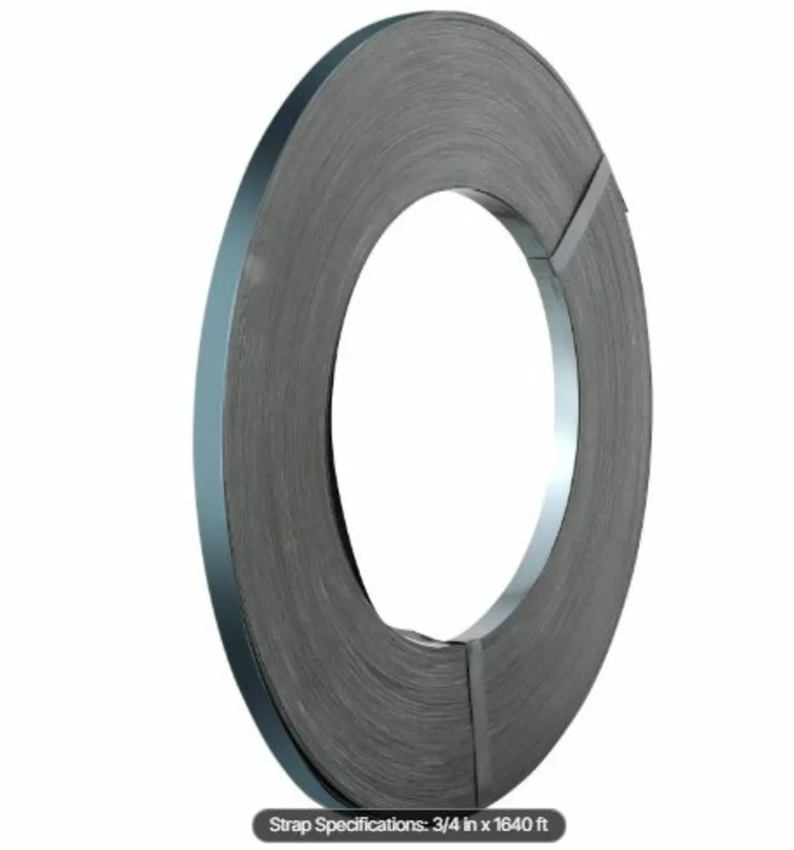 Packaging Steel Strapping Roll, 1640' Length x3/4 - Image 1
