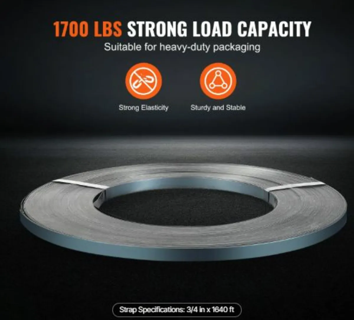 Packaging Steel Strapping Roll, 1640' Length x3/4 - Image 4