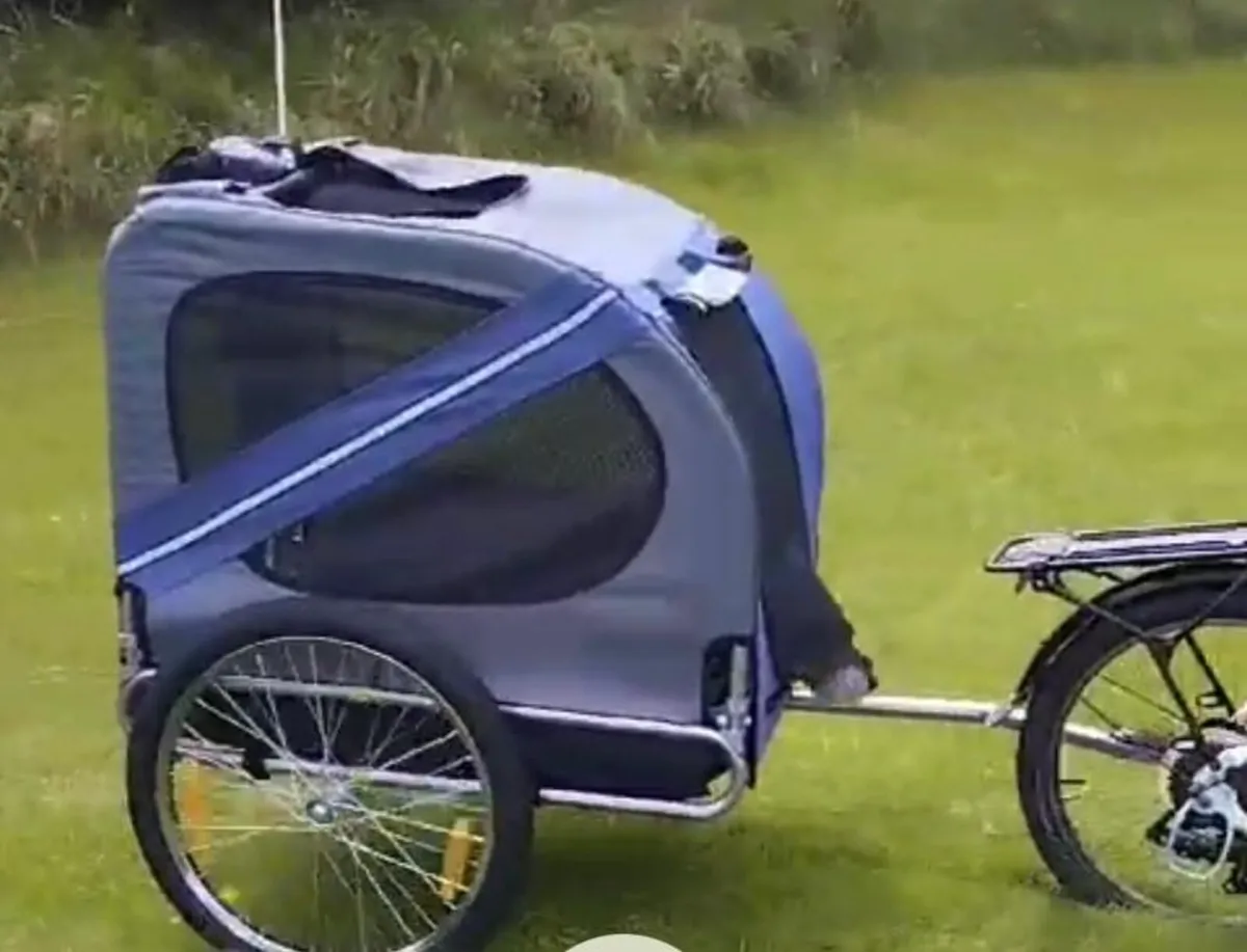 Folding Bicycle and Dog Trailer - Image 2