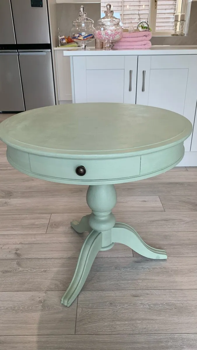 Mindy Browne Barrel Table (Great Condition) - Image 1