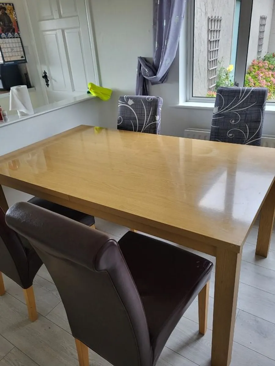 Table & 6 Chairs (swords Area) - Image 1
