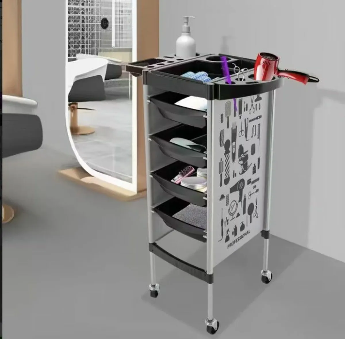 Salon Trolley Hairdresser trolley Hairdressing tro - Image 2