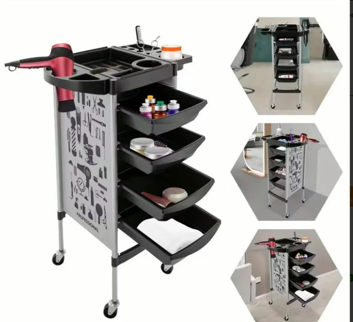 Salon Trolley Hairdresser trolley Hairdressing tro - Image 1