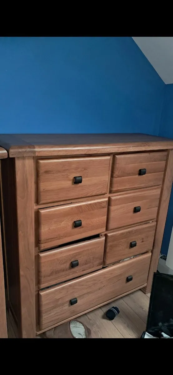 2 Solid oak drawers - Image 1