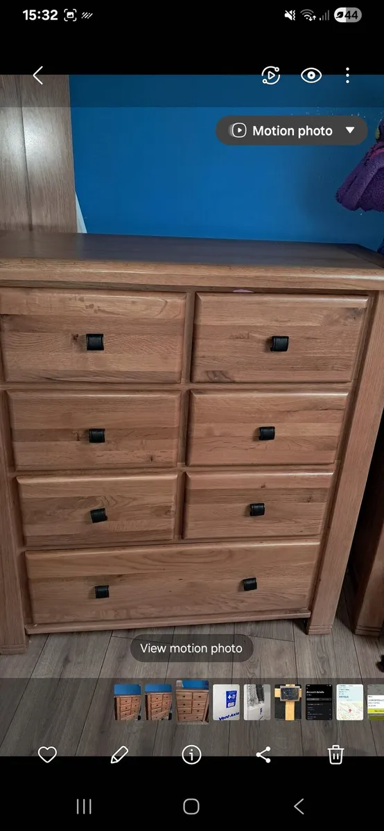 2 Solid oak drawers - Image 2