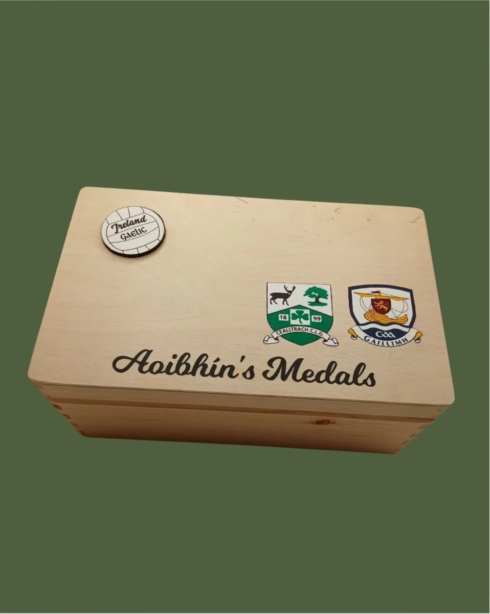 Personalised Gaelic Football Medal Box
