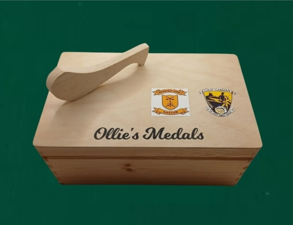 Personalised Hurling / Camogie Medal Box