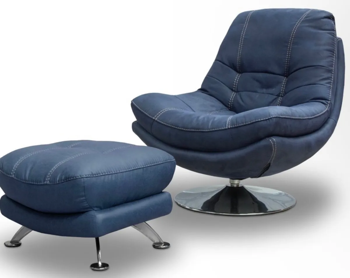 Chair and footstool