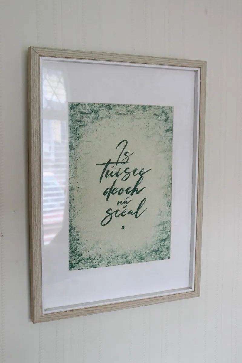 Gaeilge / Irish Framed Artwork - Image 1