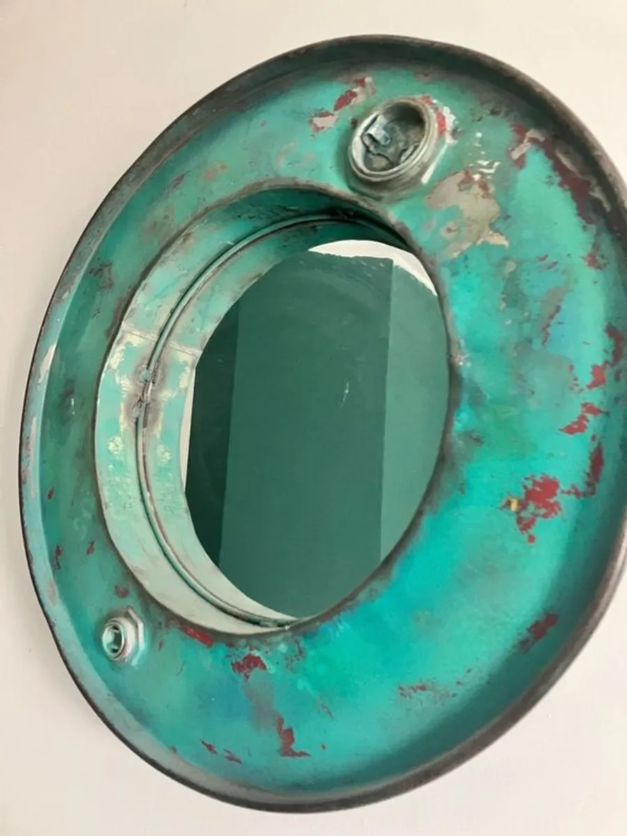 vintage porthole mirror - Image 1
