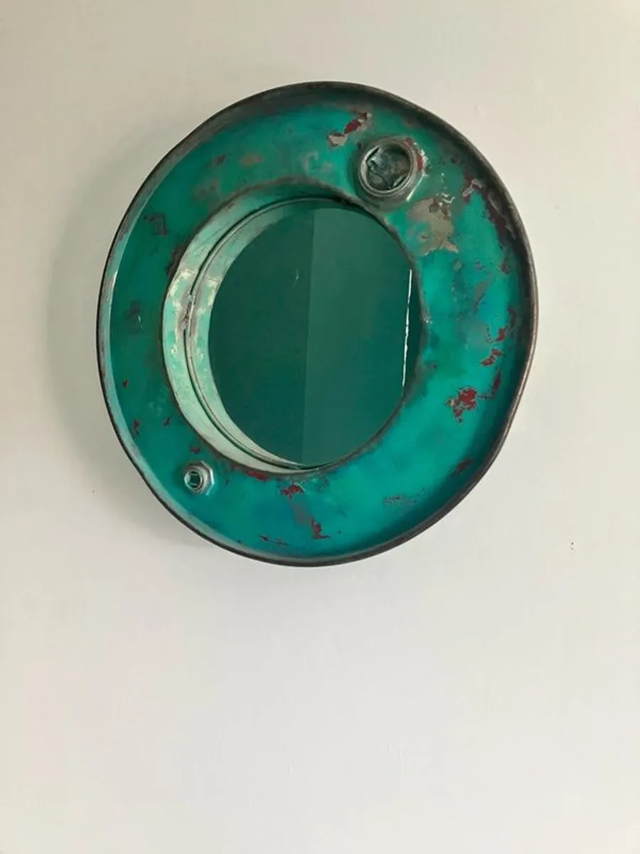 vintage porthole mirror - Image 3