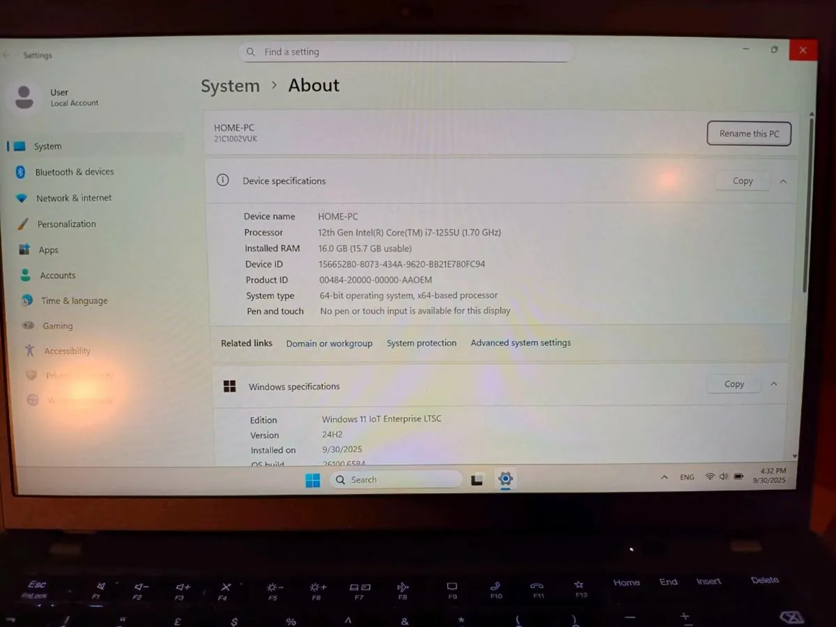 Lenovo Thinkpad l14 gen 3 i7/16/512 - Image 2