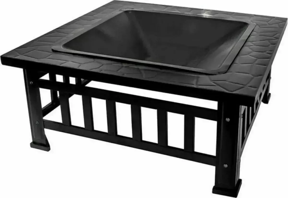 Patio Fire Pot Steel Fireplace for Outdoor Palermo - Image 3