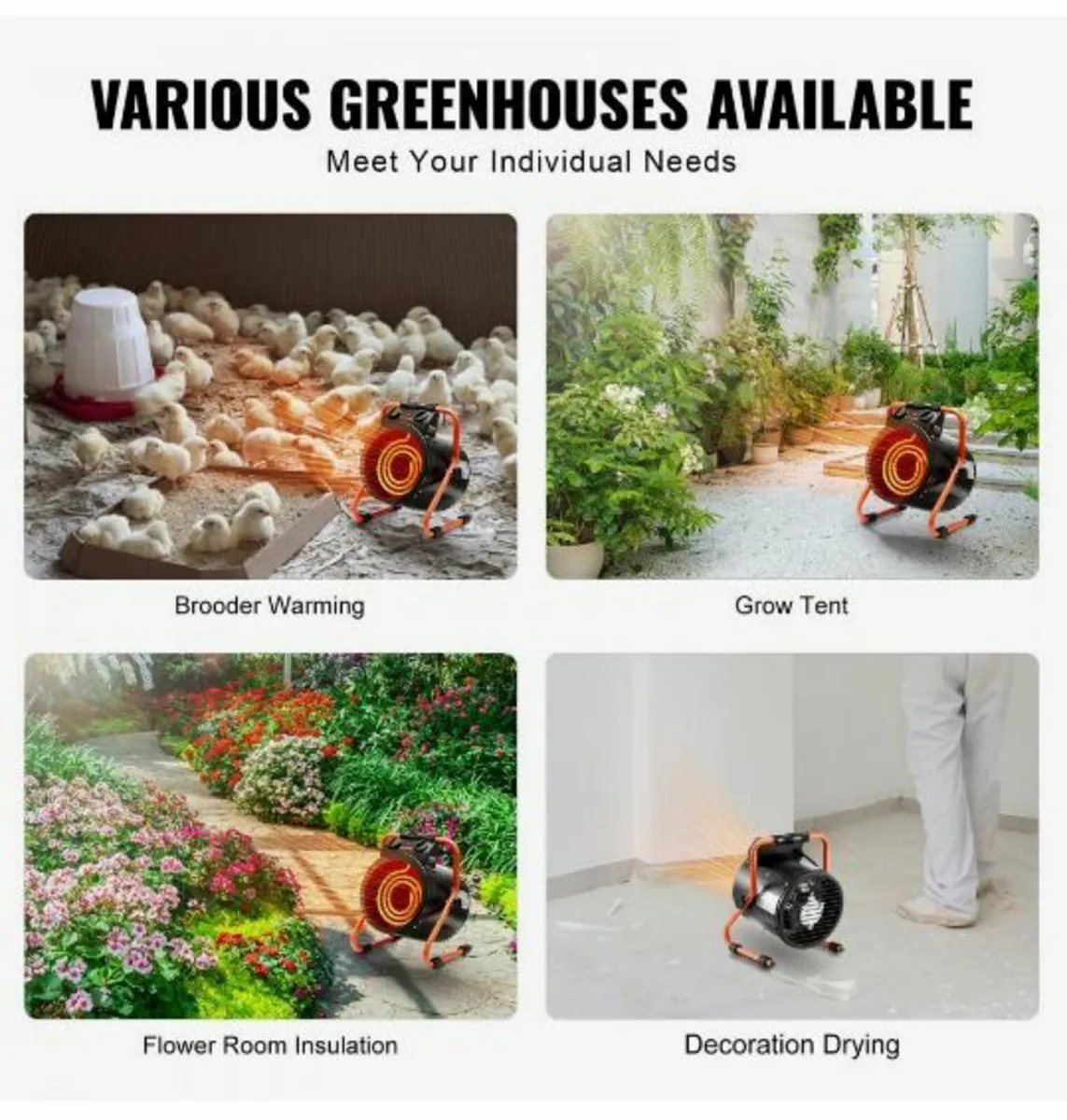 Greenhouse Heater, 2000W - Image 4