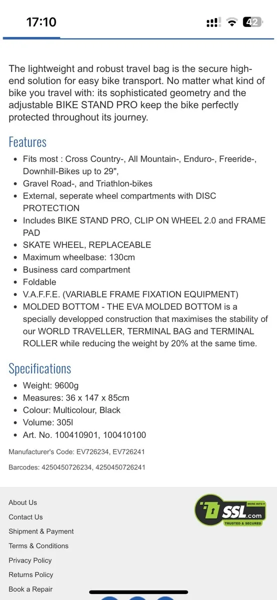 Bike travel bag - Image 3