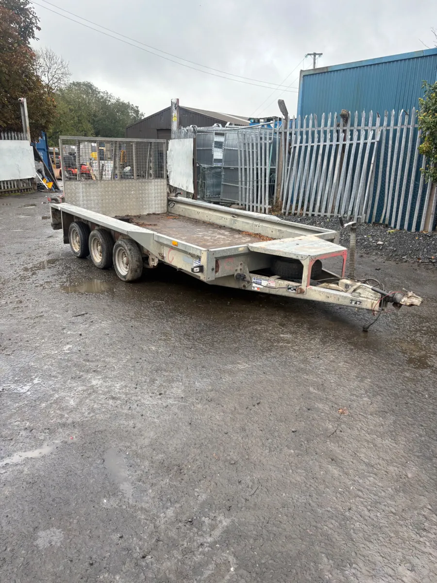Ifor Williams 12ft plant trailer - Image 1
