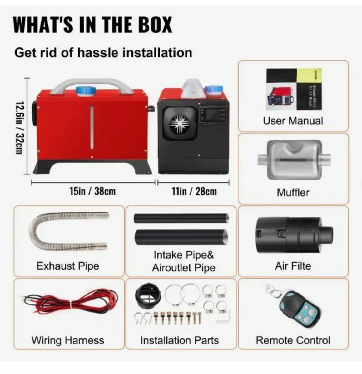 NEW Diesel Air Heater, 5KW 12V - Image 3