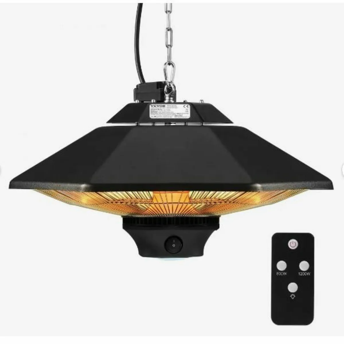 Hanging Patio Heater, 2000W - Image 1