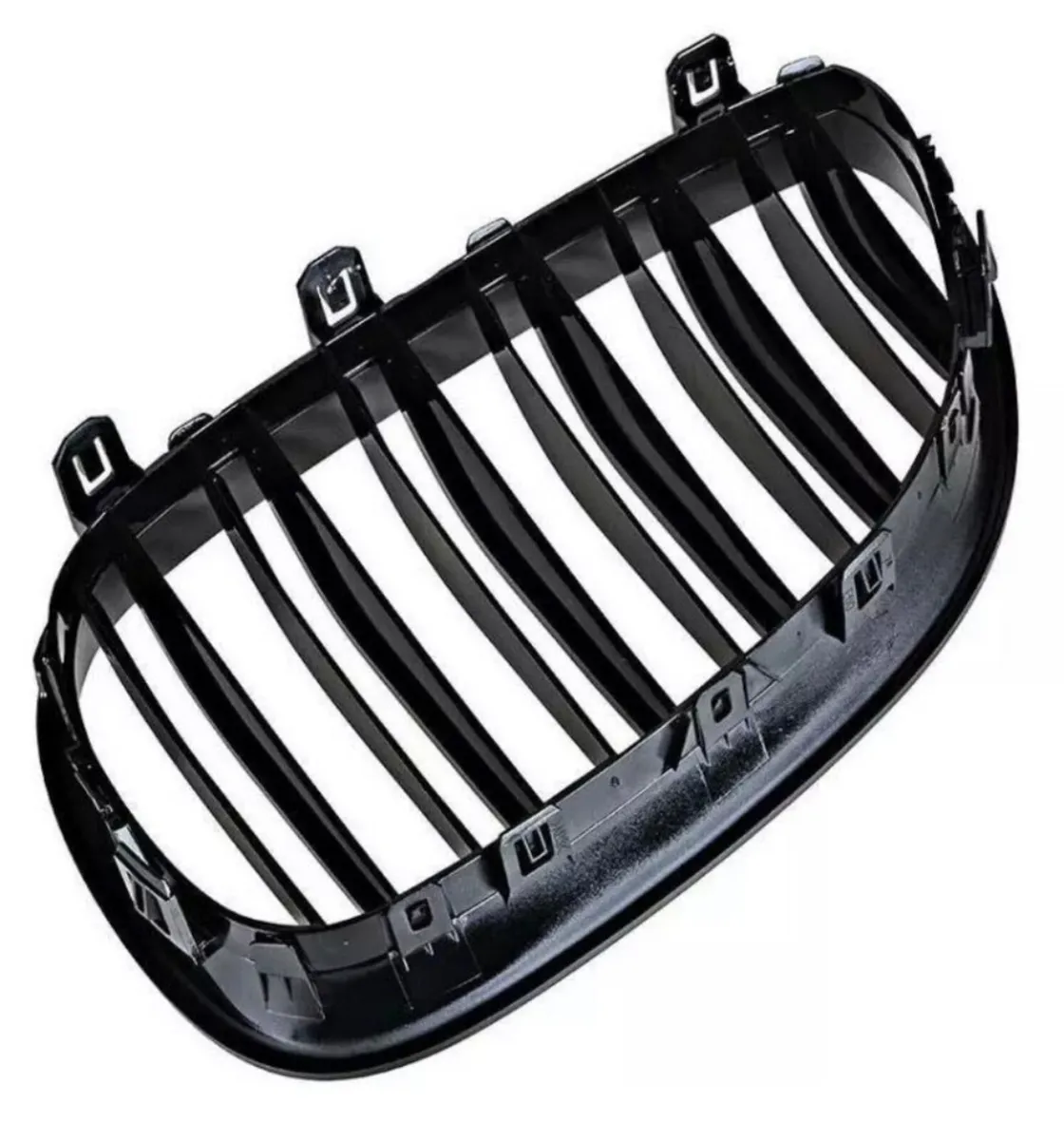 Black Gloss Kidney Grilles for BMW e60/e61 2003-10 - Image 3