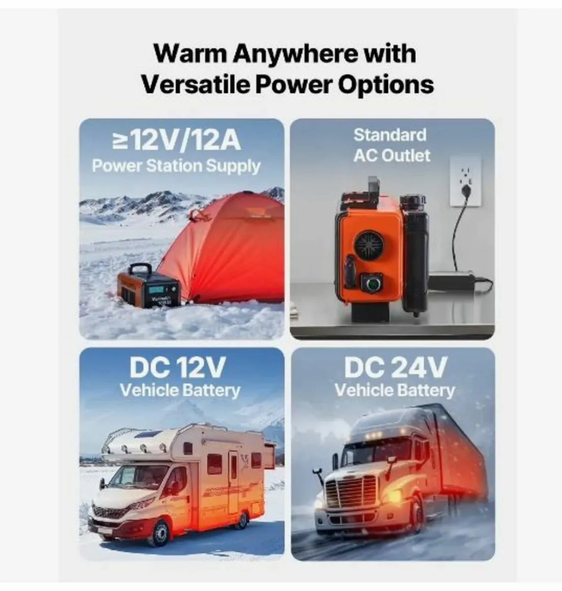 Diesel Heater, 8KW, DC 12V/24V, All in One - Image 4
