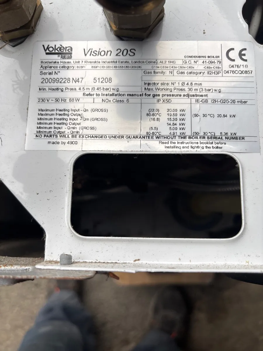 Vokera Gas Boiler. - Image 3