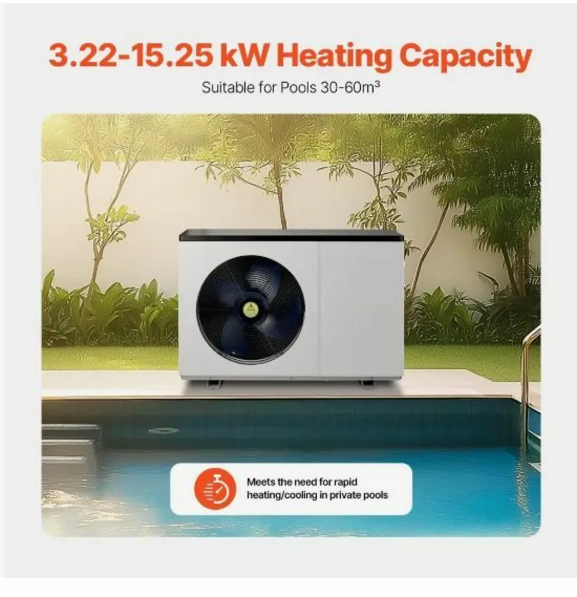 Electric Pool Heat Pump, 3.22-15.25kW - Image 2