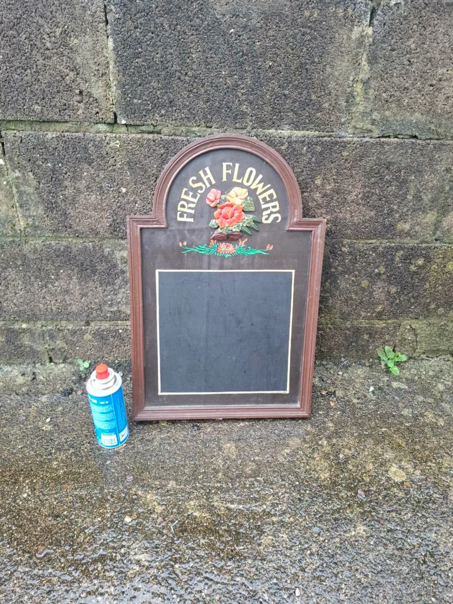 Decorative blackboard possible to post