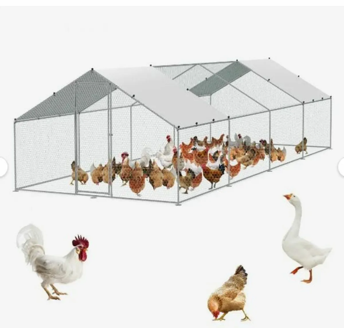Large Metal Chicken Coop - Image 1