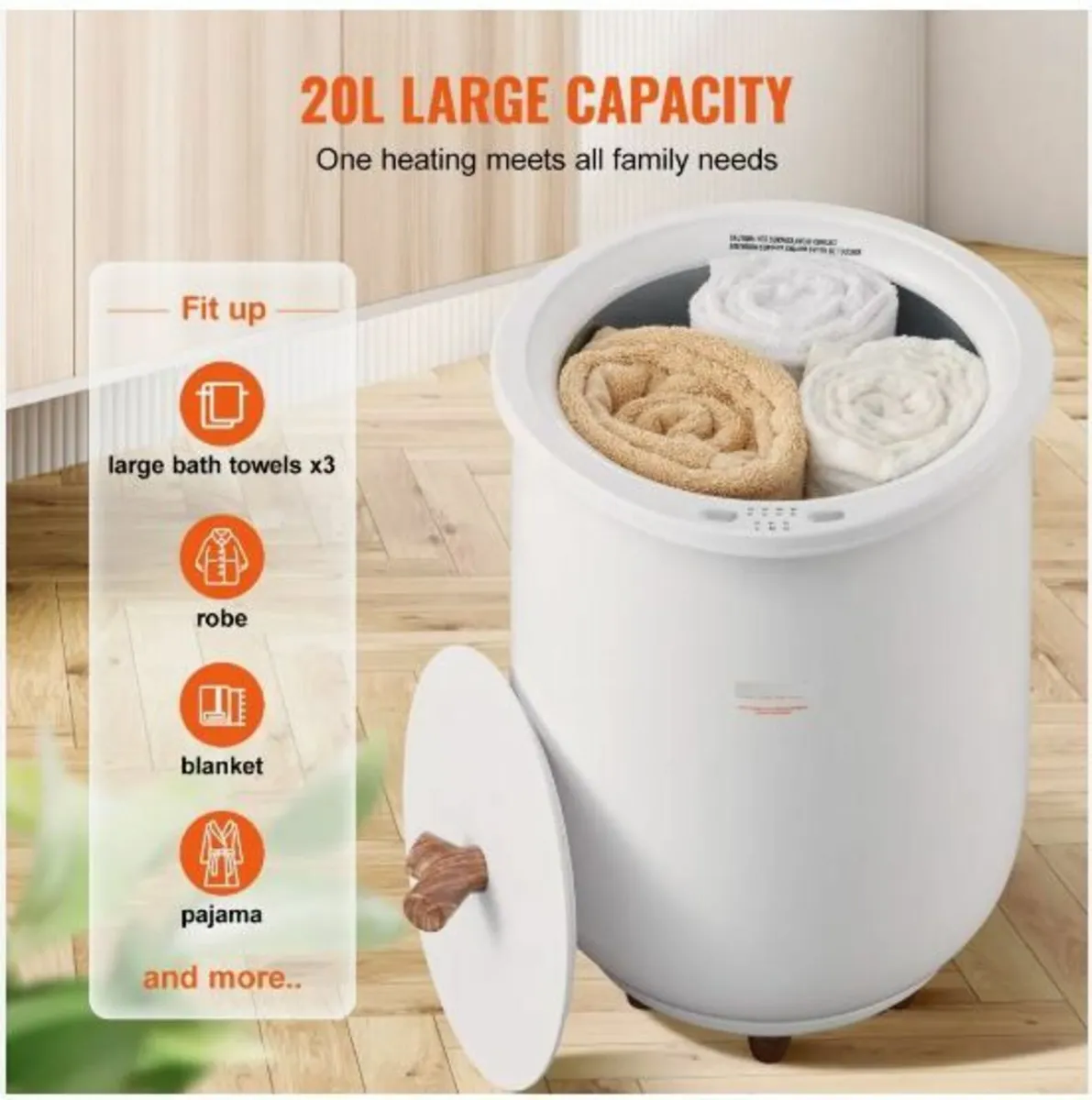 Towel Warmer Bucket, 20L Large - Image 4