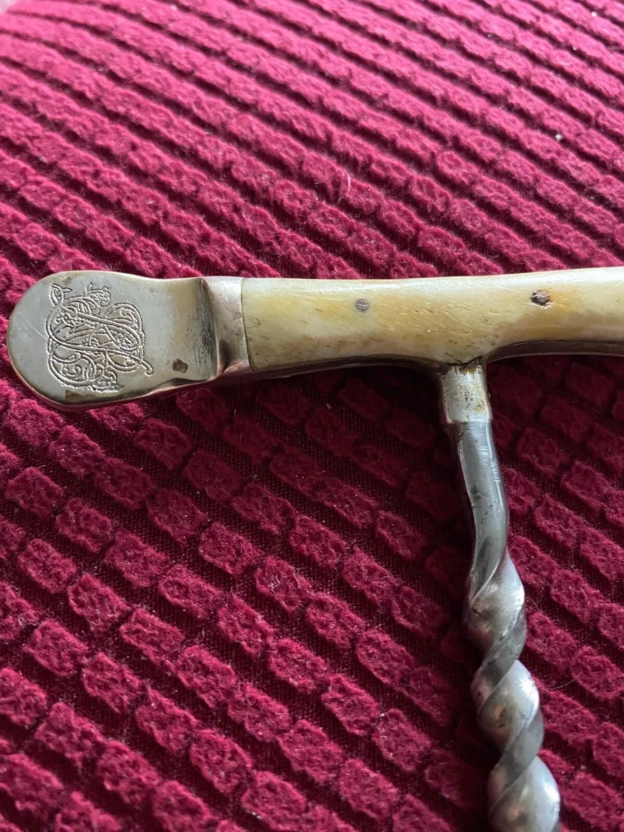 Antique Metal & Bone Corkscrew - Image 2