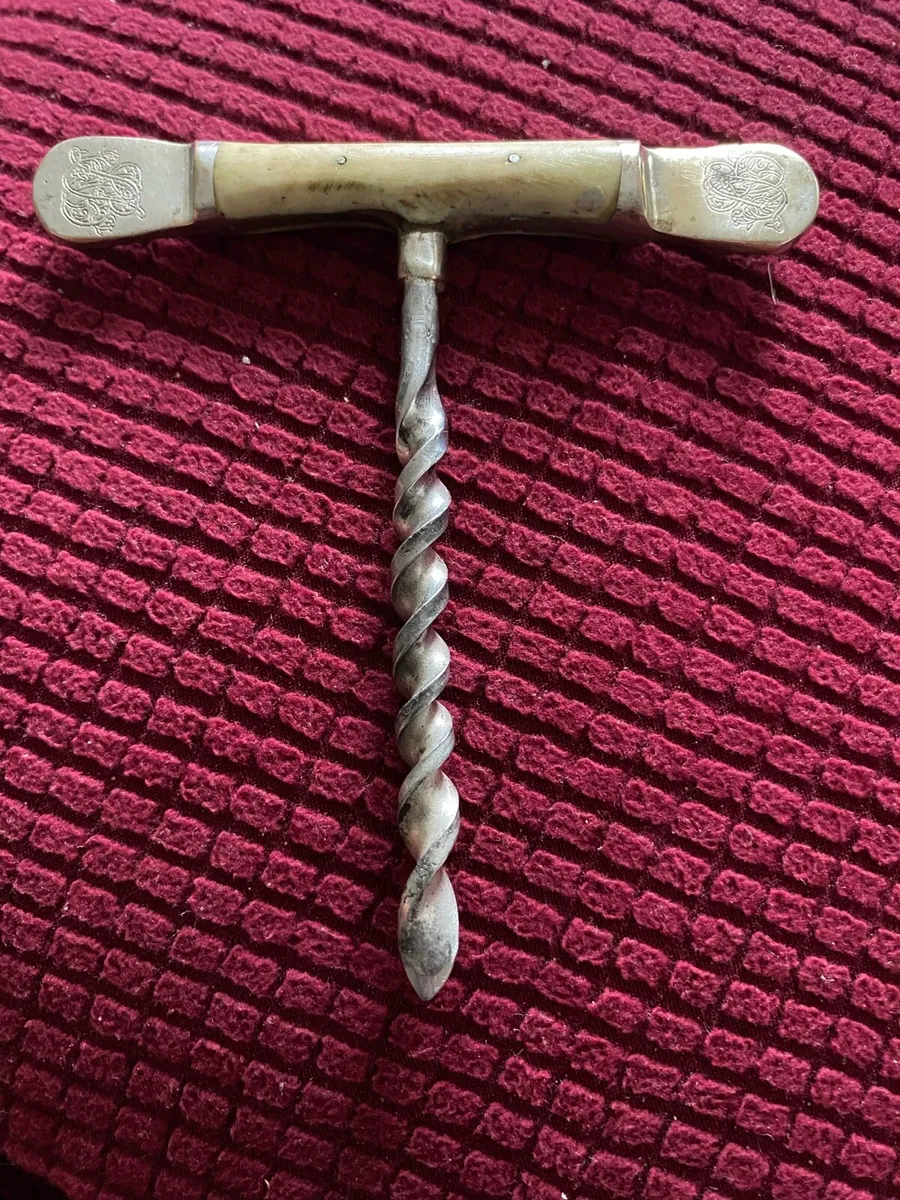 Antique Metal & Bone Corkscrew - Image 4