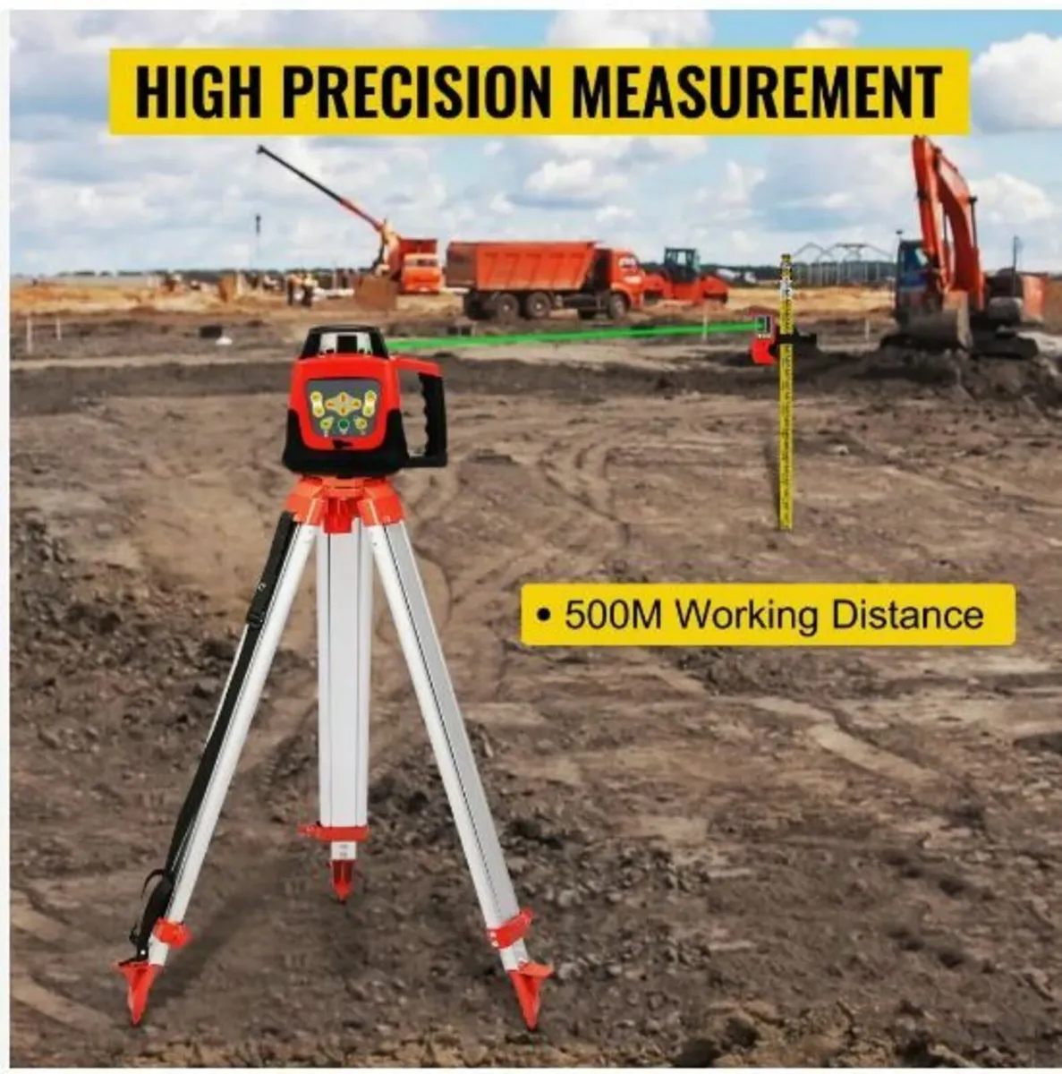 Green Rotary Laser Level Kit - Image 2