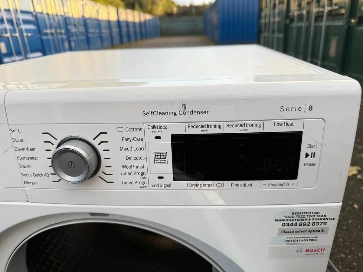 Bosch Series 8 Tumble Dryer 8kg capasity - Image 2