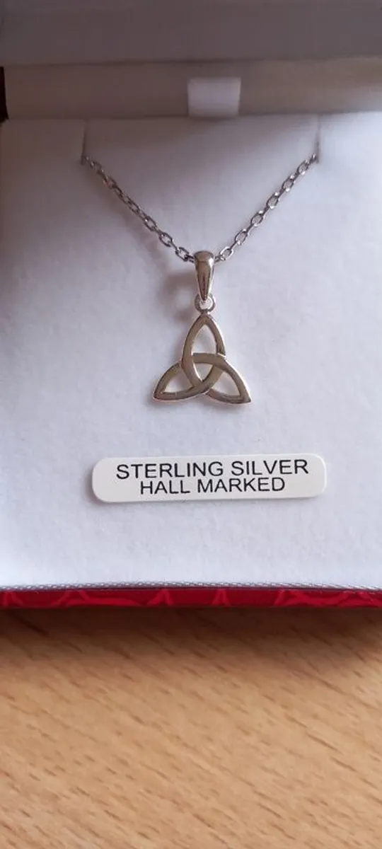 Sterling silver celtic necklace - Image 1