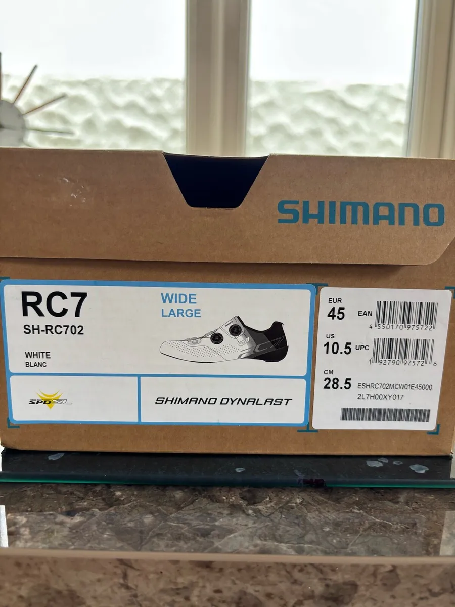 Shimano RC7 Cycling Shoes EU 45 10-10.5 (wide) - Image 3