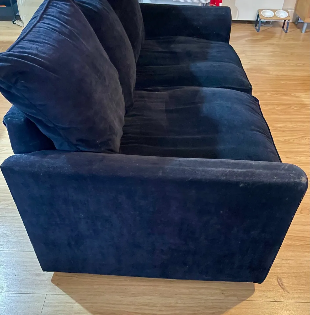 Two Sofas for Sale – Red & Dark Blue - Image 2
