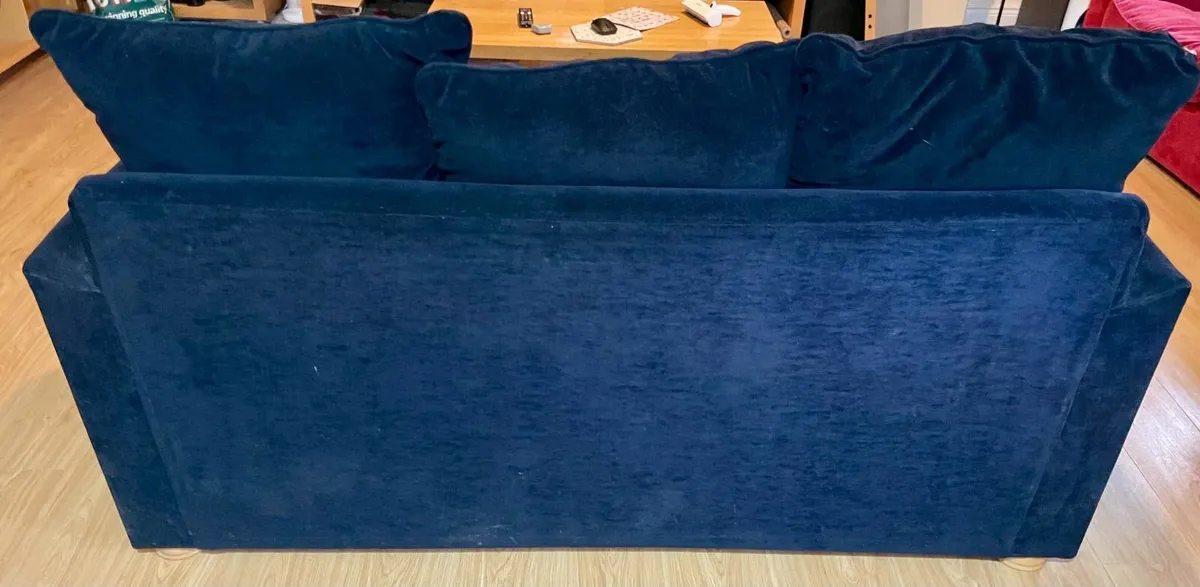 Two Sofas for Sale – Red & Dark Blue - Image 4