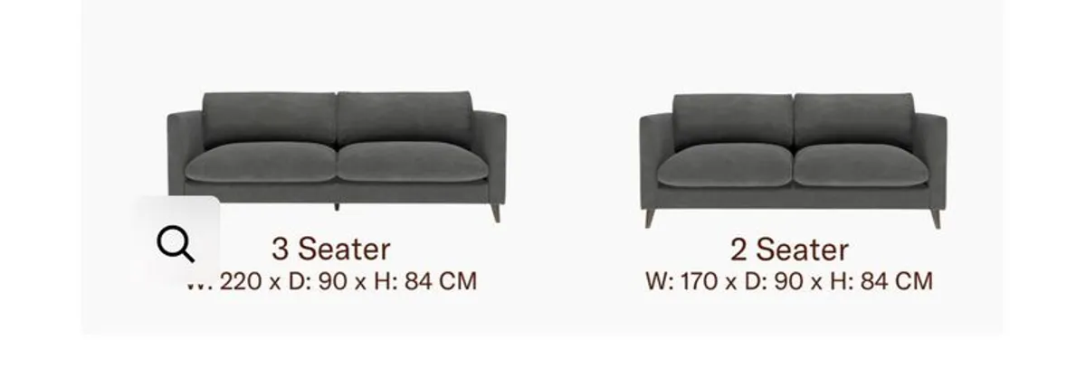 Alexis 3+2 Seater Sofa Set - Image 2