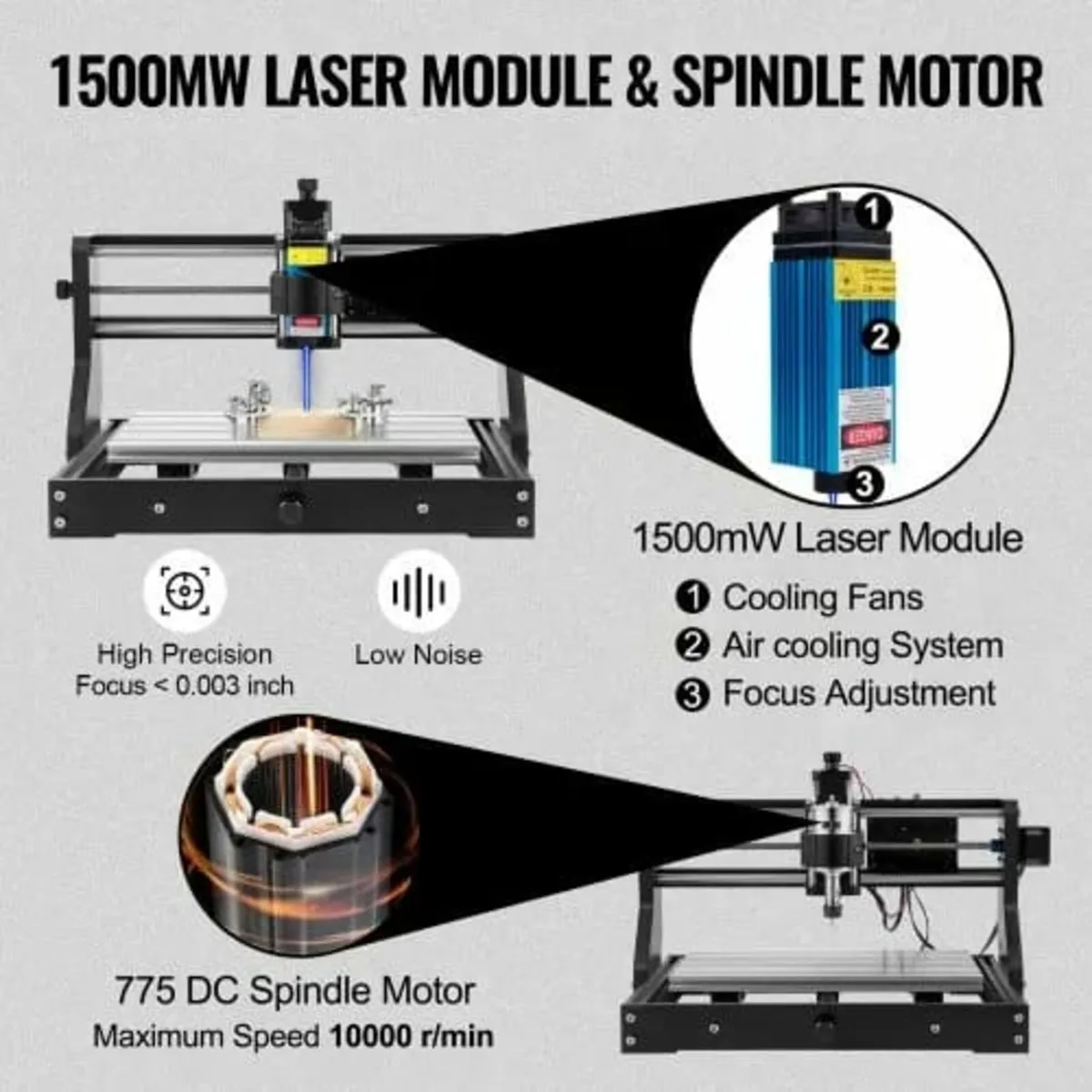 Cnc 3018 Pro 15W Cnc 3018 300×180×45mm Cnc Machine - Image 4