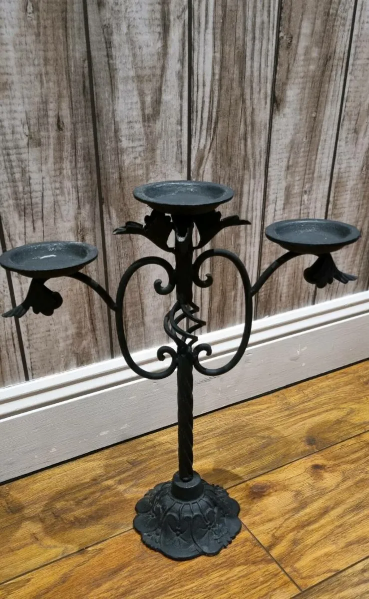 Iron candlestick