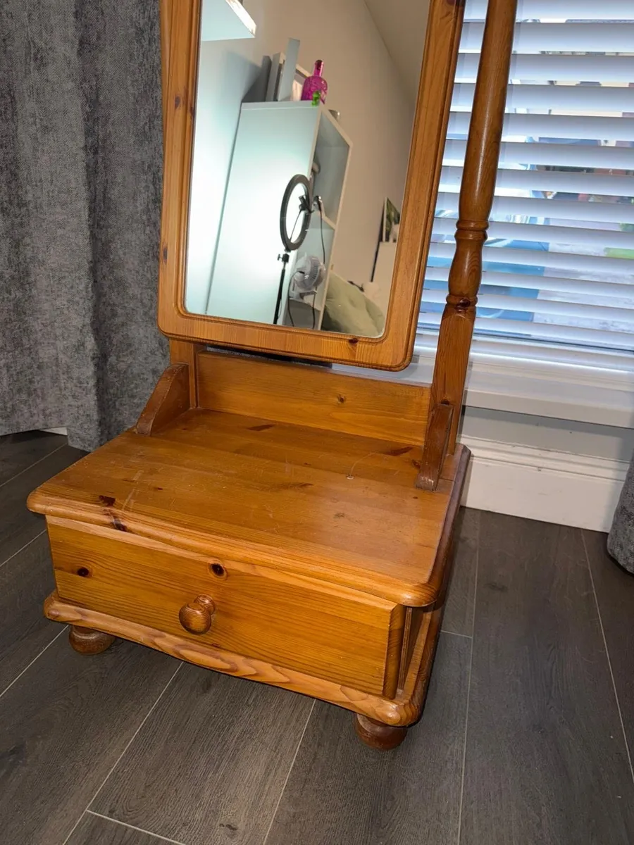 Cheval Mirror and drawer - Image 2