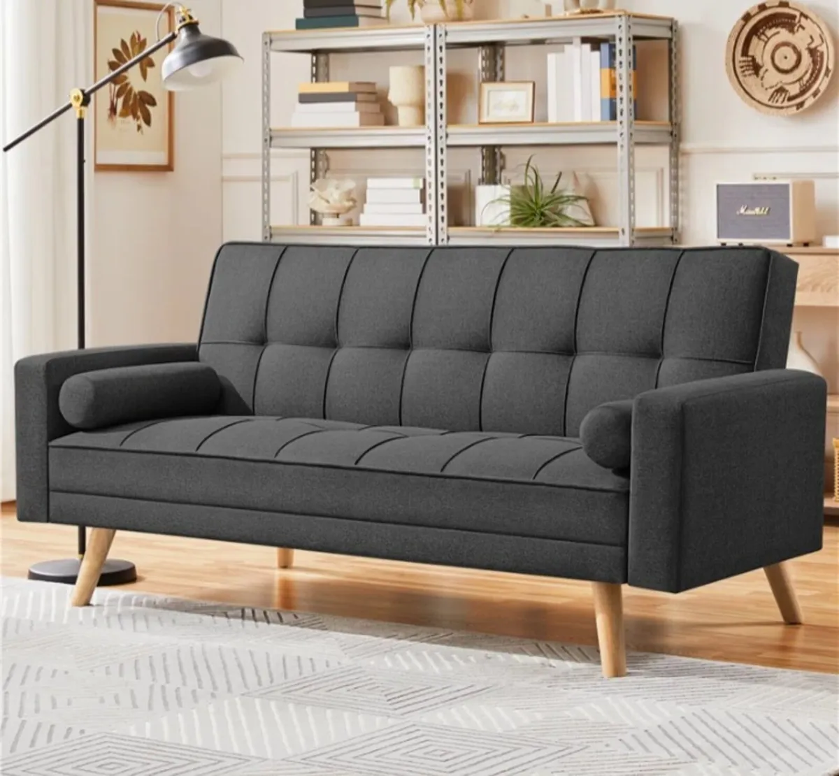 Sofa Bed NEW Grey Sofa In Box - Image 3