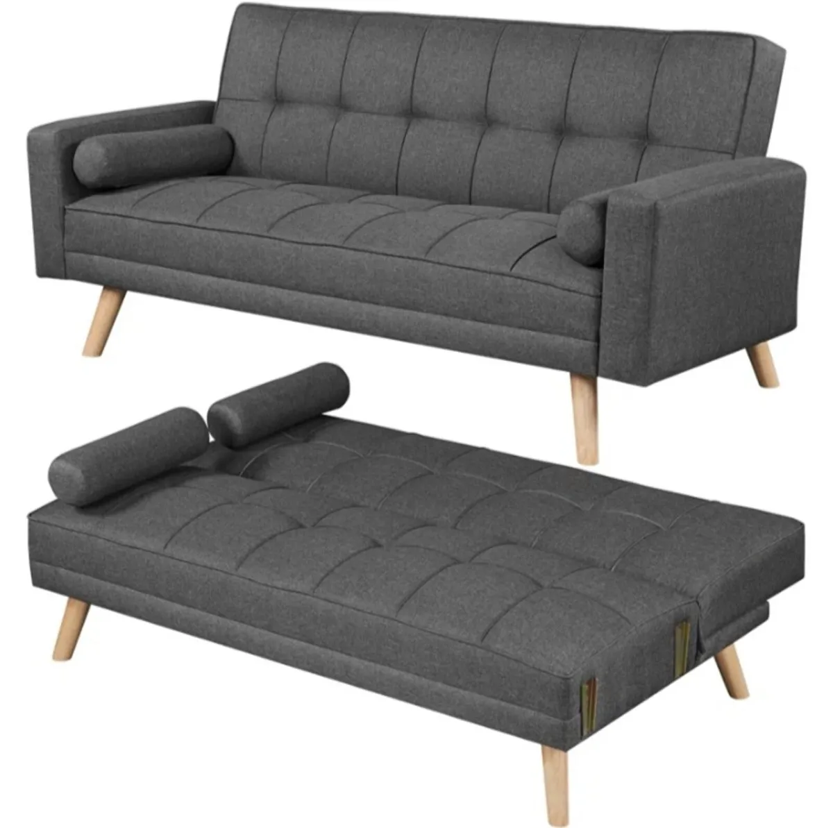 Sofa Bed NEW Grey Sofa In Box - Image 4