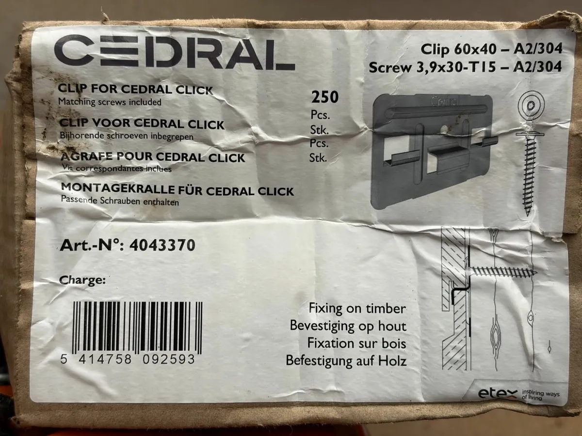 Clips for Cedral Click - Stainless Steel - Image 1