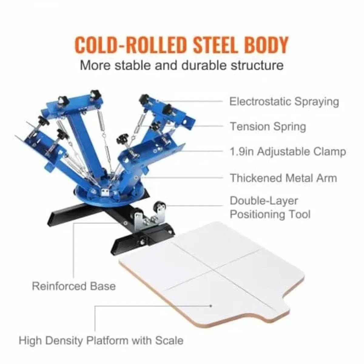 Screen Printing Machine, 4 Color 1 Station 360° Ro - Image 3