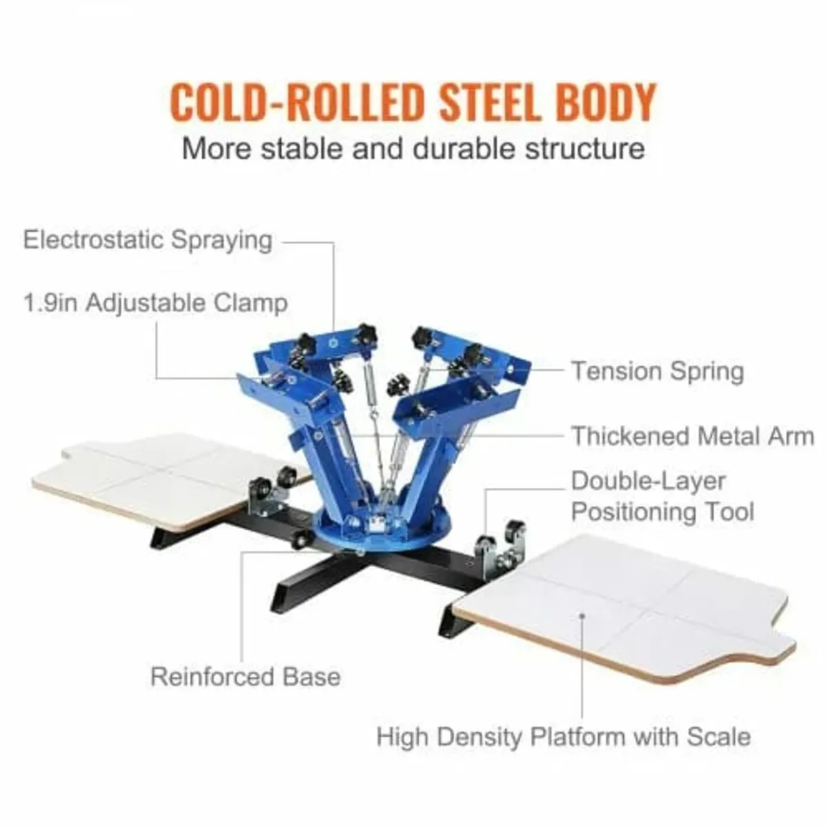 Screen Printing Machine, 4 Color 2 Station 360° Ro - Image 4