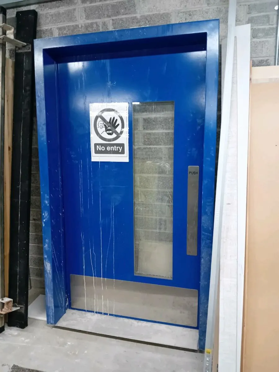 steel fire door and frame , ideal garage door - Image 1