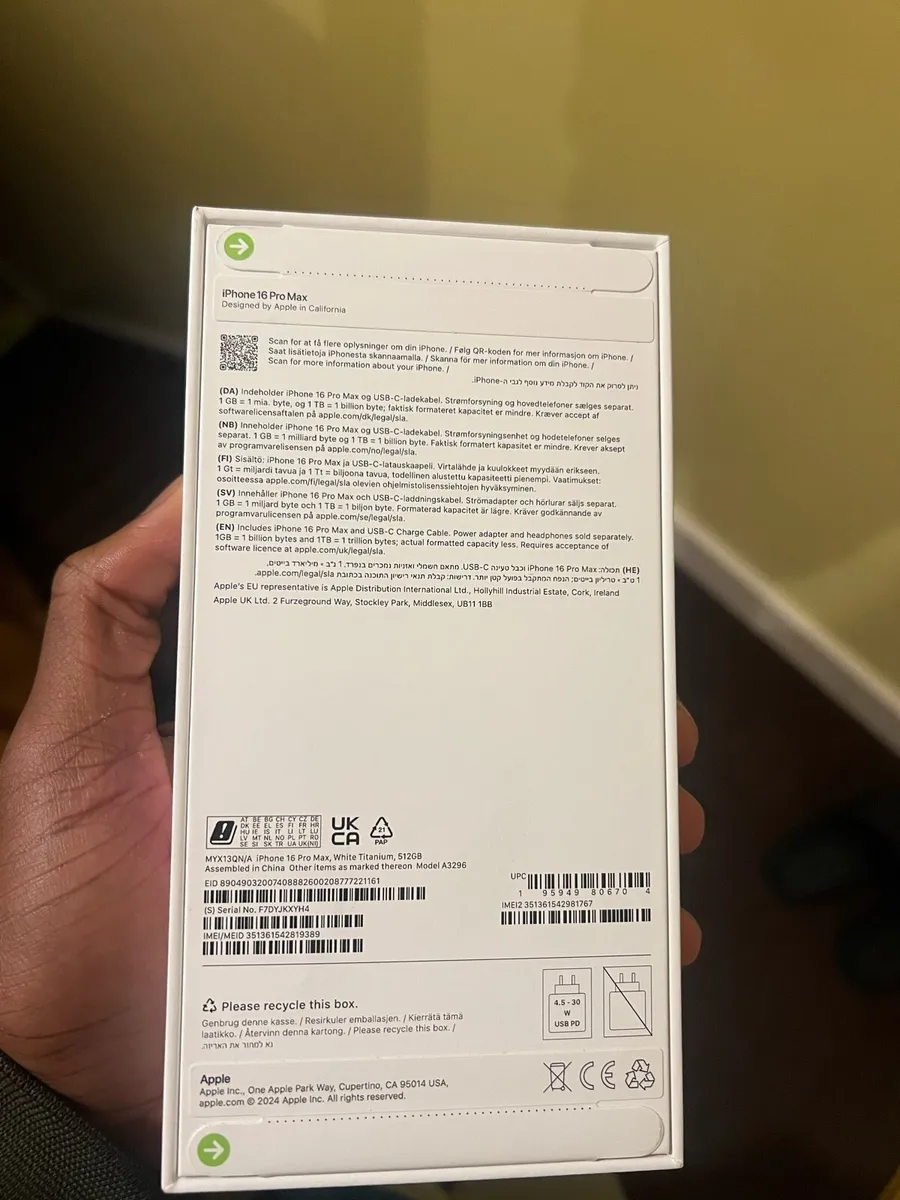 iPhone 16 Pro Max – 512GB – Brand New, Sealed - Image 2